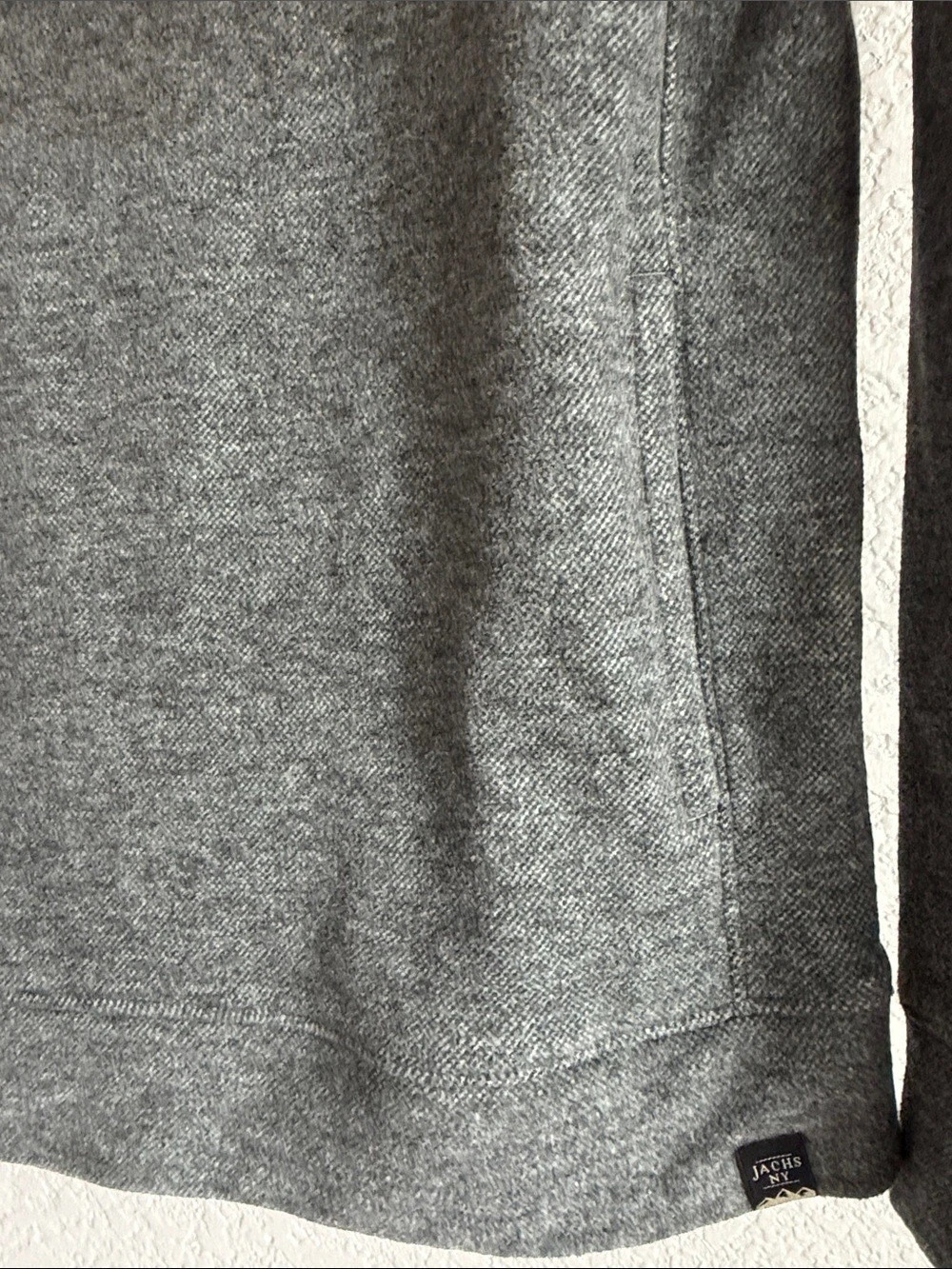 Jachs New York Wool Blend Pullover Hoodie Men's Gray - Picture 7 of 8